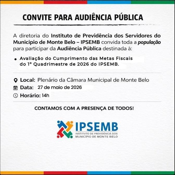Avaliação do Cumprimento das metas fiscais do 1 Quadrimestre de 2026